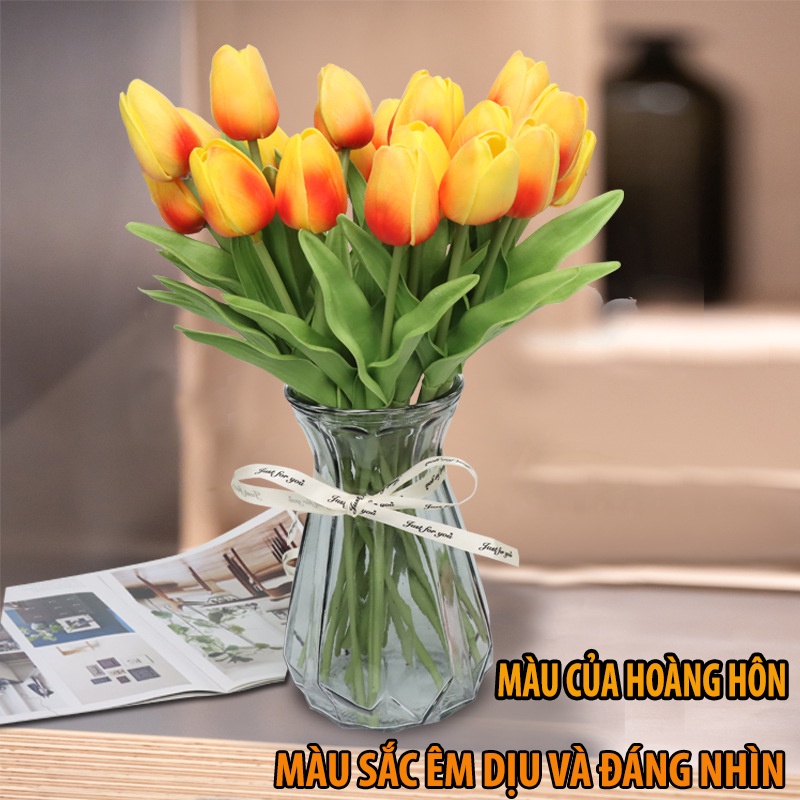 Hoa Tulip decor để bàn trang trí