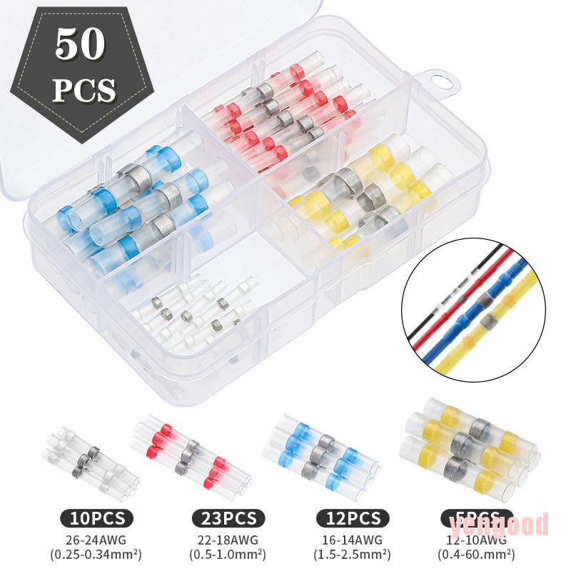 Bộ 50 Ống Co Nhiệt Chống Thấm Nước 4 Kích Cỡ Tiện Dụng