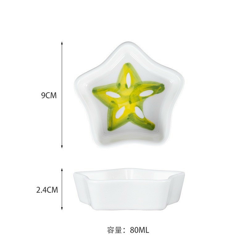 Bát sứ ăn dặm mini mẫu hoa quả siêu xinh, chất liệu cao cấp chịu nhiệt