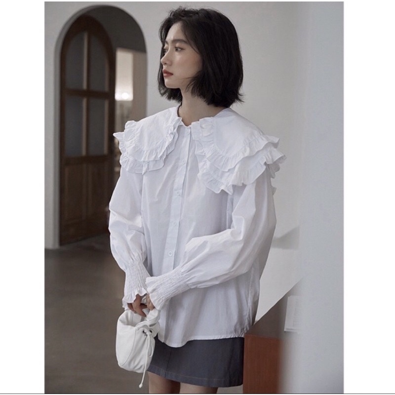 ÁO SƠ MI TIỂU THƯ TAY BÈO