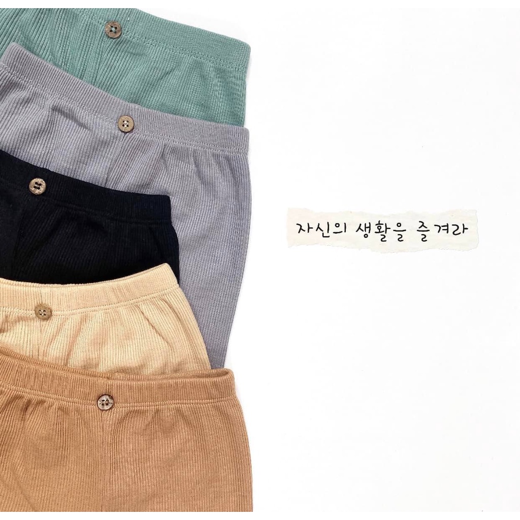 Quần legging len tăm đính 1 khuy thu đông cực đẹp bé trai bé gái Namkidshop (QATE402)