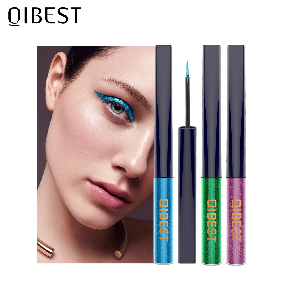Bút Kẻ Mắt Nước Qibest Màu Ánh Kim Lấp Lánh Để Trang Điểm 16g | BigBuy360 - bigbuy360.vn