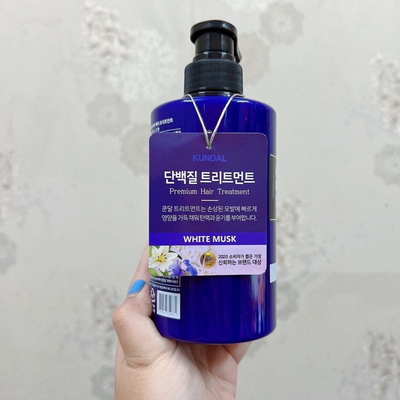 Kem Ủ Tóc Kundal Honey & Macadamia Hair Treatment Hương White Musk - Hoa Xạ Hương Trắng 500ml