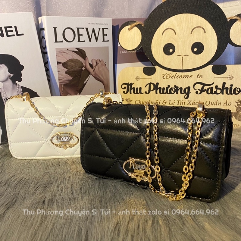 Túi đeo chéo, kẹp nách, đeo vai logo Pra.da trần ô to lót đỏ hàng chuẩn đẹp (ảnh thật shop chụp kèm video)