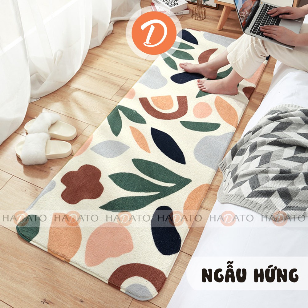 Thảm lau chân Thảm trải sàn phòng ngủ trang trí decor nội thất phòng chất liệu LÔNG CỪU cao cấp - TLCUU 3