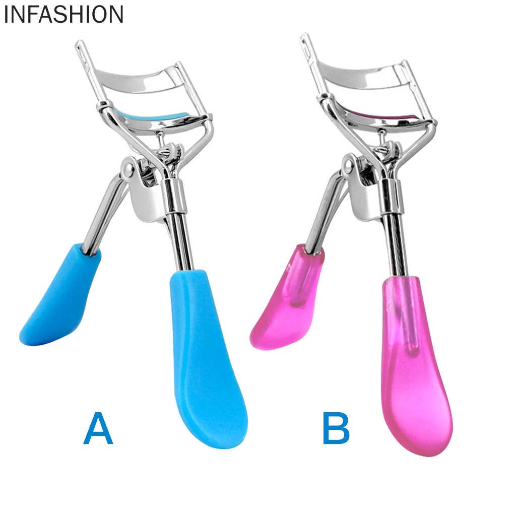 [Hàng mới về] Dụng cụ bấm cong mi bằng thép không gỉ chống trượt 2 màu tùy chọn