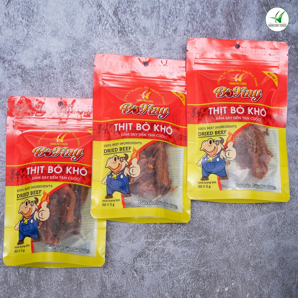 [Khô bò Khuyến mãi sốc] Thịt bò khô sợi BOKAY 50g ngon thượng hạng - Khô gà Cooky | BigBuy360 - bigbuy360.vn