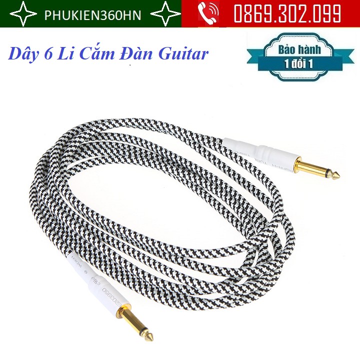 Dây 6 Li Cắm Đàn Guitar Cao Cấp