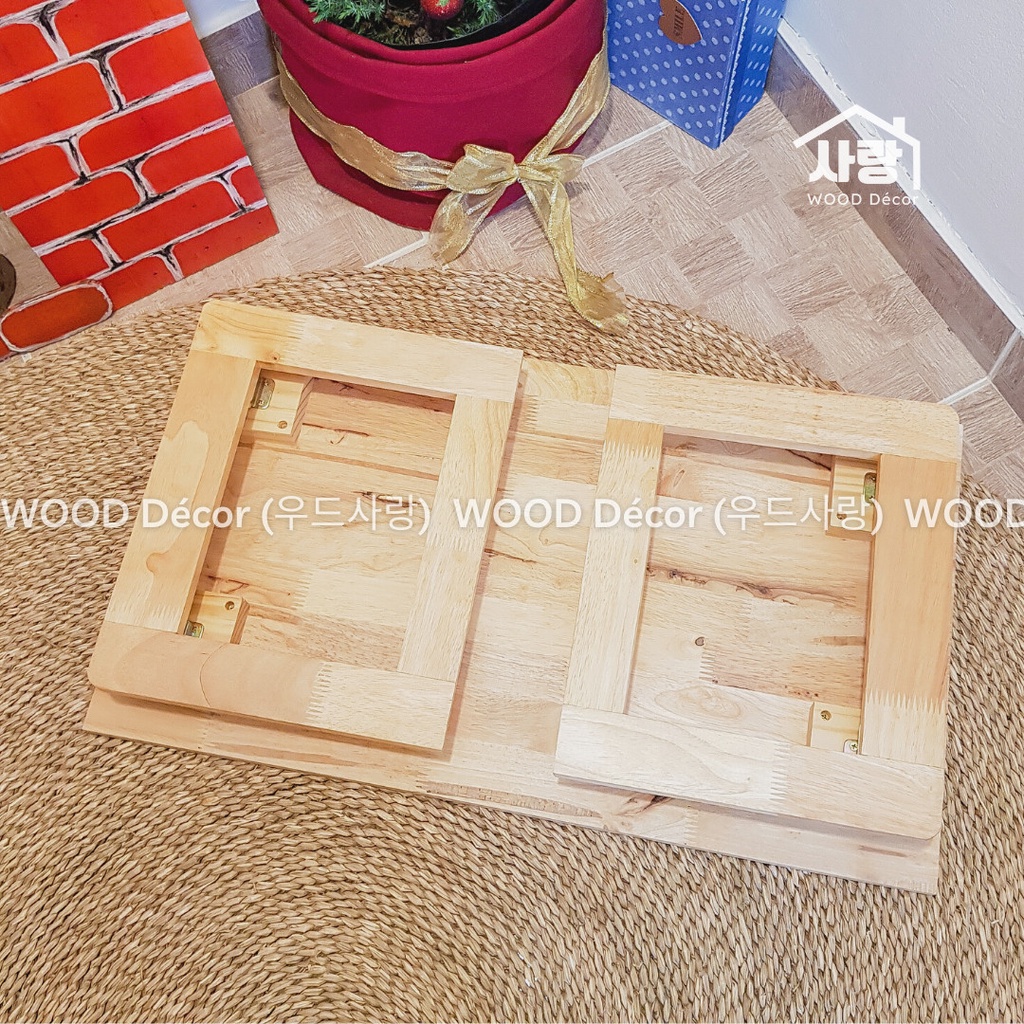 Bàn trà gỗ gấp gọn phong cách Nhật Bản, chắc chắn tiện lợi