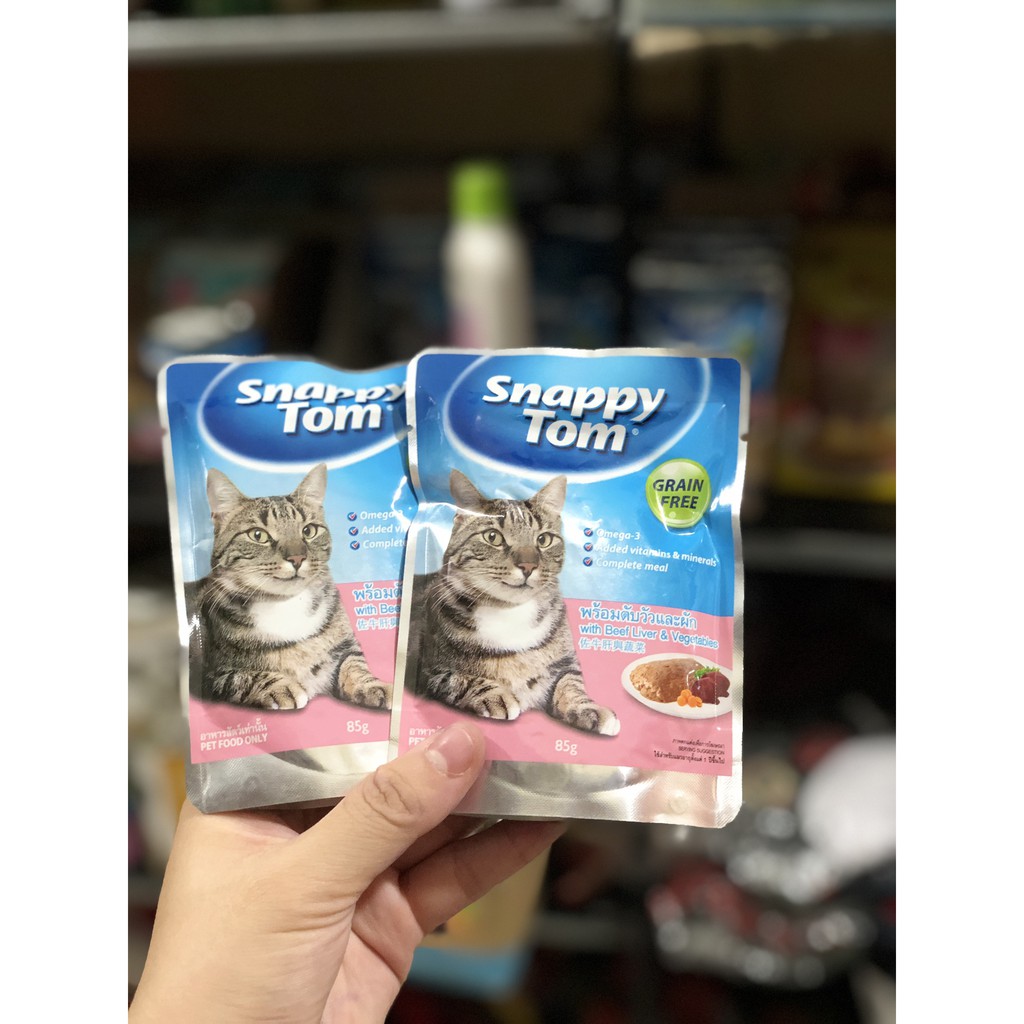 Pate mèo Snappy Tom 85g⚡SIÊU_ƯU_ĐÃI⚡Thức ăn dinh dưỡng cho mèo mọi lứa tuổi - PET&amp;JOI
