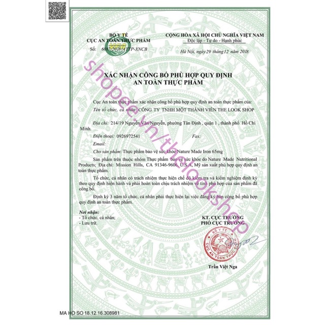 [Date 2023]-Viên uống bổ sung sắt Iron nature made 65mg của Mỹ | Thế Giới Skin Care