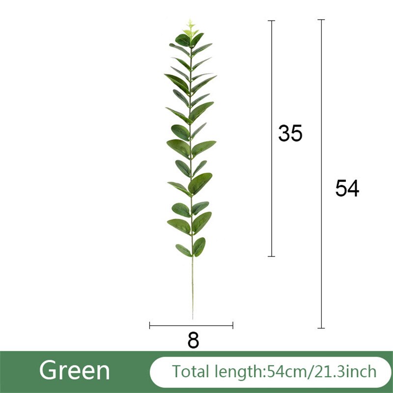 Nhánh Cây Khuynh Diệp Giả 3d 54cm Dùng Trang Trí