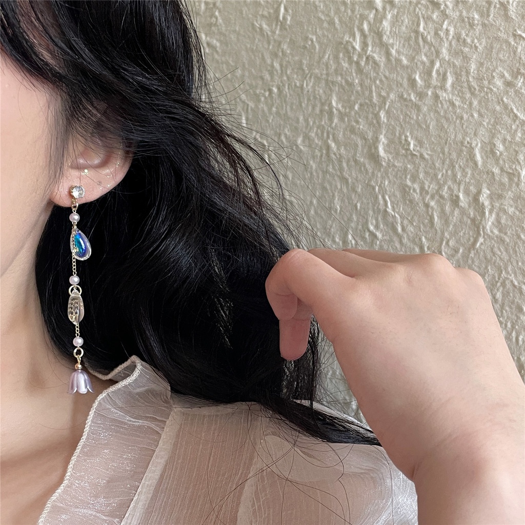 Khuyên Tai Tua Rua Dáng Dài Hình Hoa Phong Cách Trung Hoa Cổ Điển Thời Trang Mới 2022