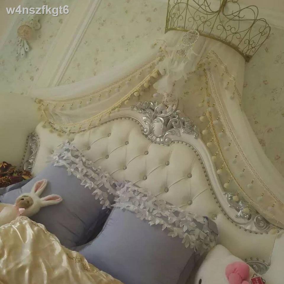 Ga✲✘⊕rèm ngủ, giường, trang trí đầu trái tim nữ tính, công chúa, làn sóng phong cách Châu Âu, cung điện, bón