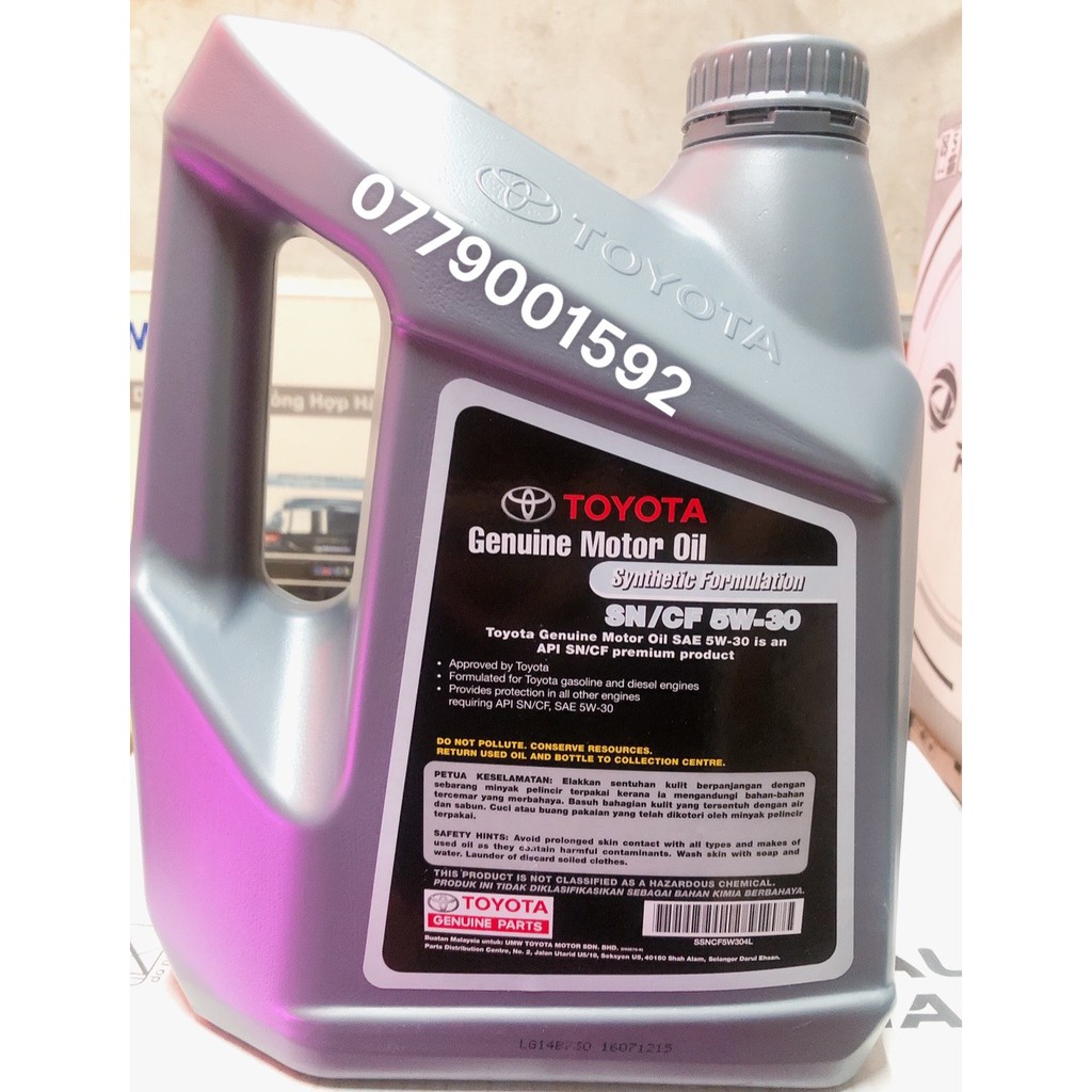 Nhớt Toyota 5w30/10w40 4L