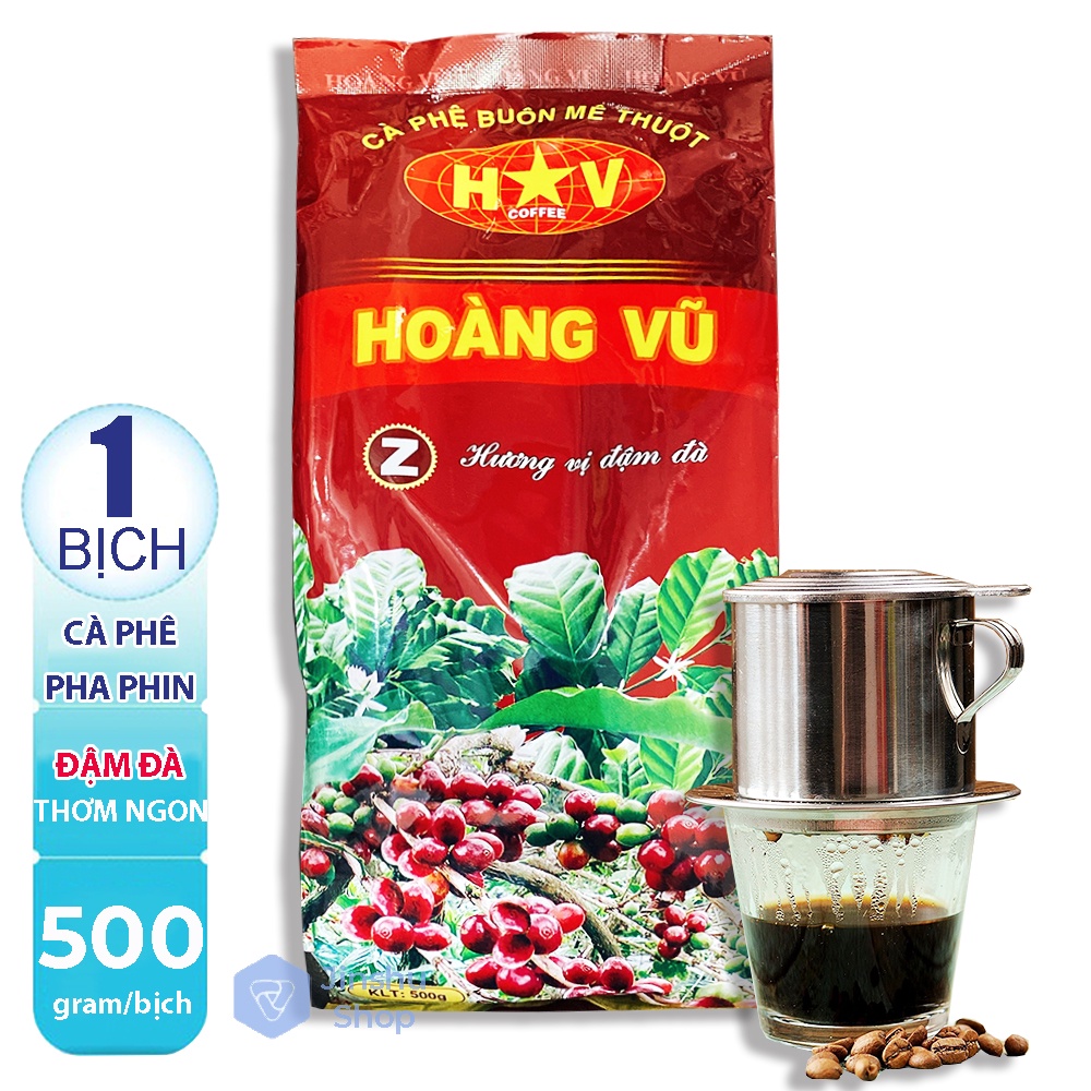 Combo 2 Bịch x 500gr Cà phê pha phin truyền thống thơm ngon Công ty Hoàng Vũ Z