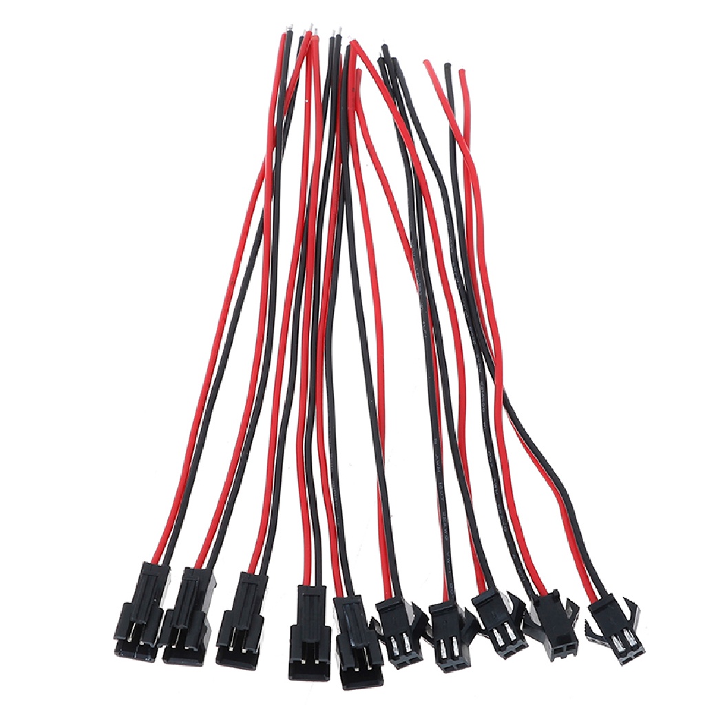 Bộ 10 đầu nối dây điện Jetting cắm sang lỗ cắm dài 15CM JST SM 2 PIN