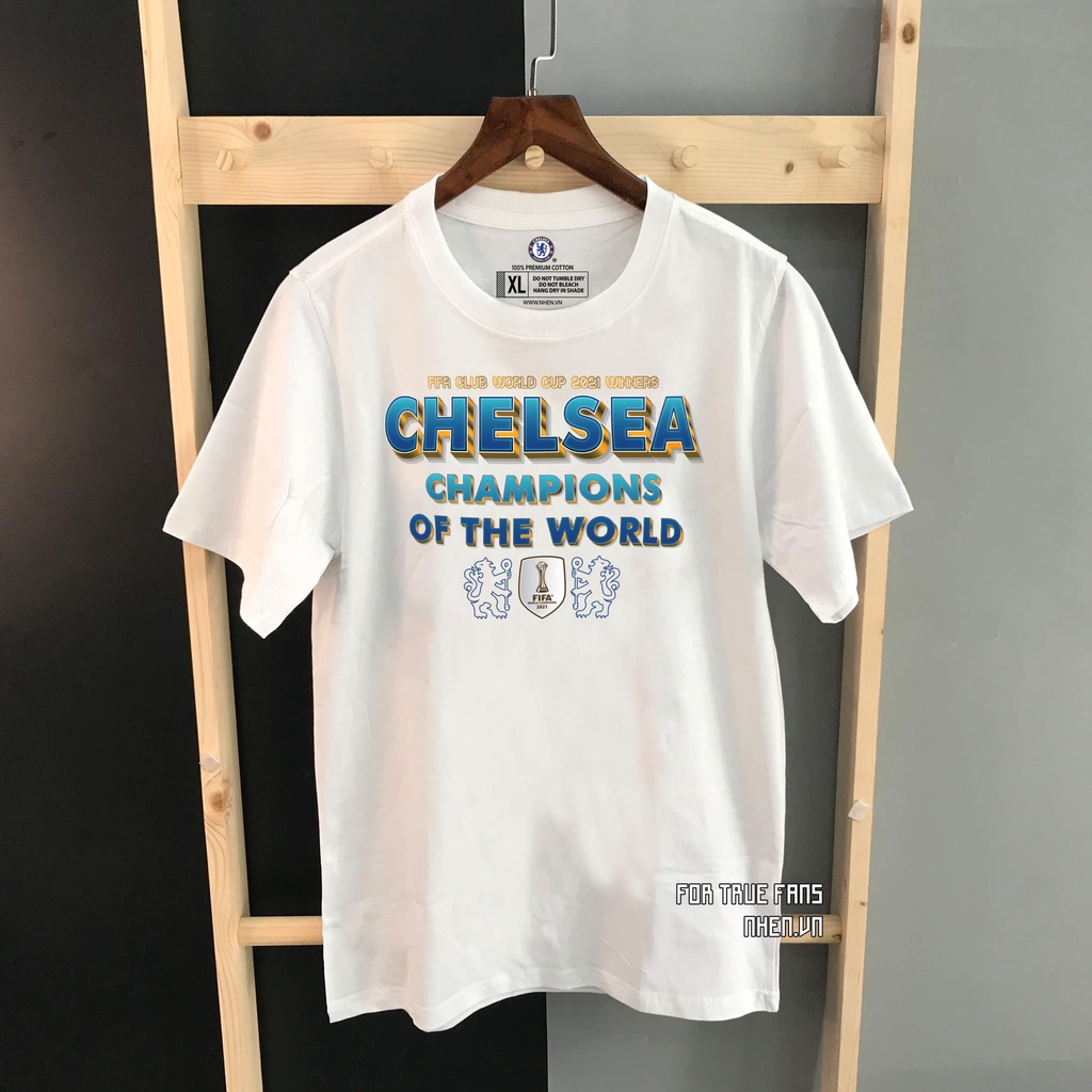 ÁO THUN THỜI TRANG CLB BÓNG ĐÁ CHELSEA VÔ ĐỊCH CLUB 2021