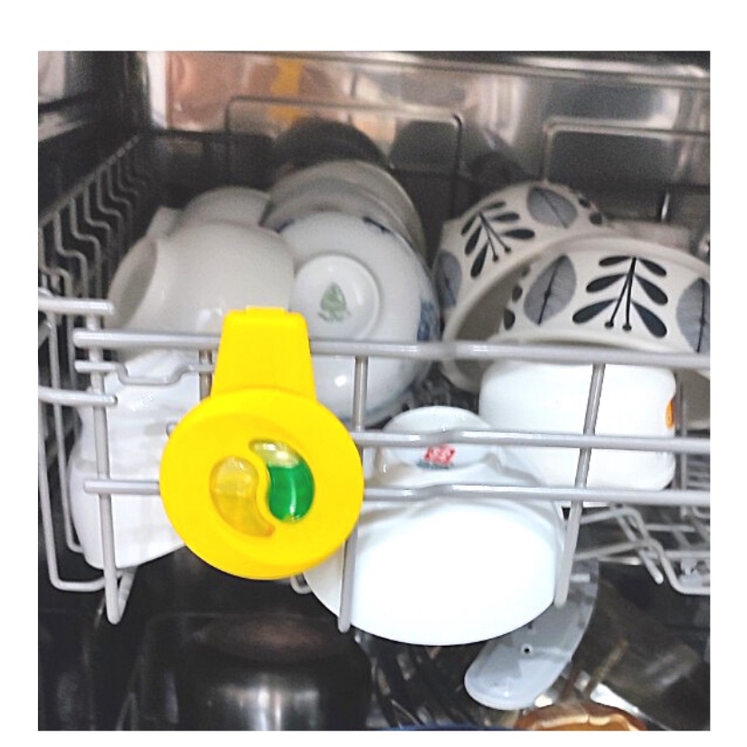 Combo vệ sinh máy rửa bát Finish: Viên vệ sinh Vỉ 3 viên, Treo Khử mùi hương chanh.