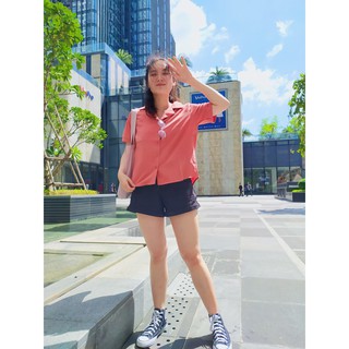 Áo sơ mi trơn tay ngắn (Có ảnh thật)