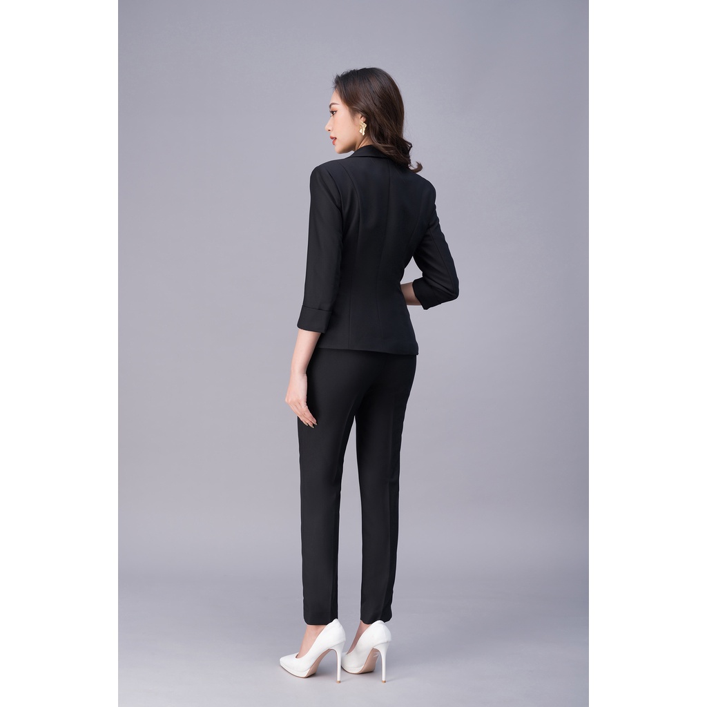 Quần Ống Đứng Nữ Công Sở Cạp Cao Luperi LFQD2121 Kiểu Dáng Thời Trang Không Nhăn Không Xù