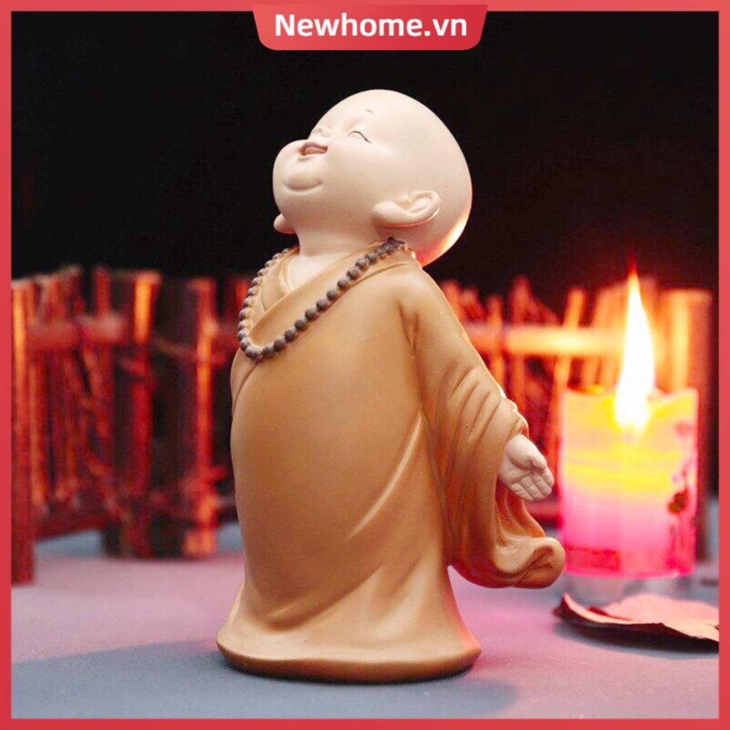 Tượng Chú Tiểu Mini Dễ Thương Dùng Trang Trí Tiểu Cảnh Tkc9059