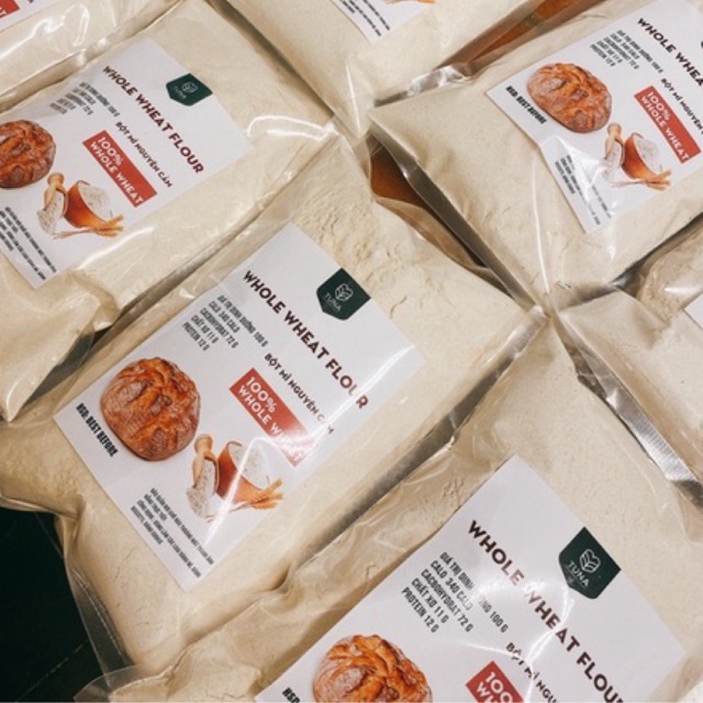 Bột Mì Nguyên Cám Dùng Làm Cookie, Bánh Mì, Bánh Bao By Tuna 1Kg