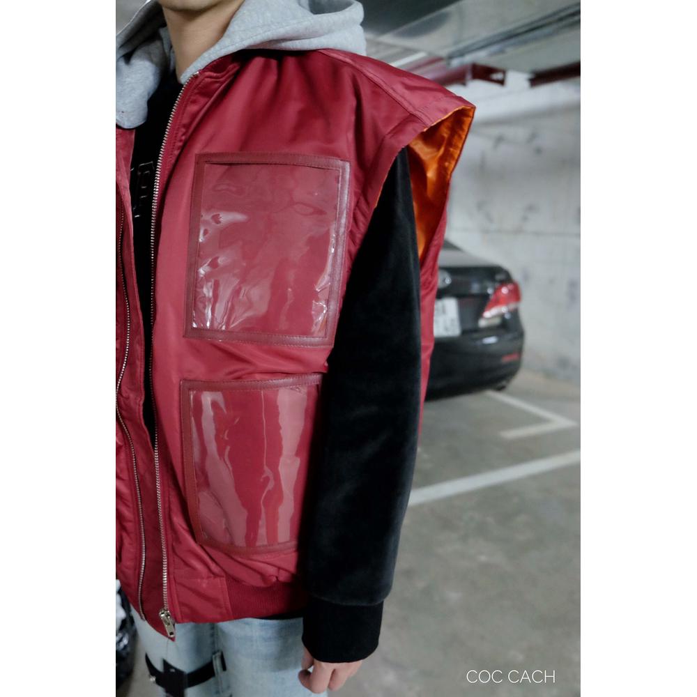 Áo khoác phao gile hoodie AK1201