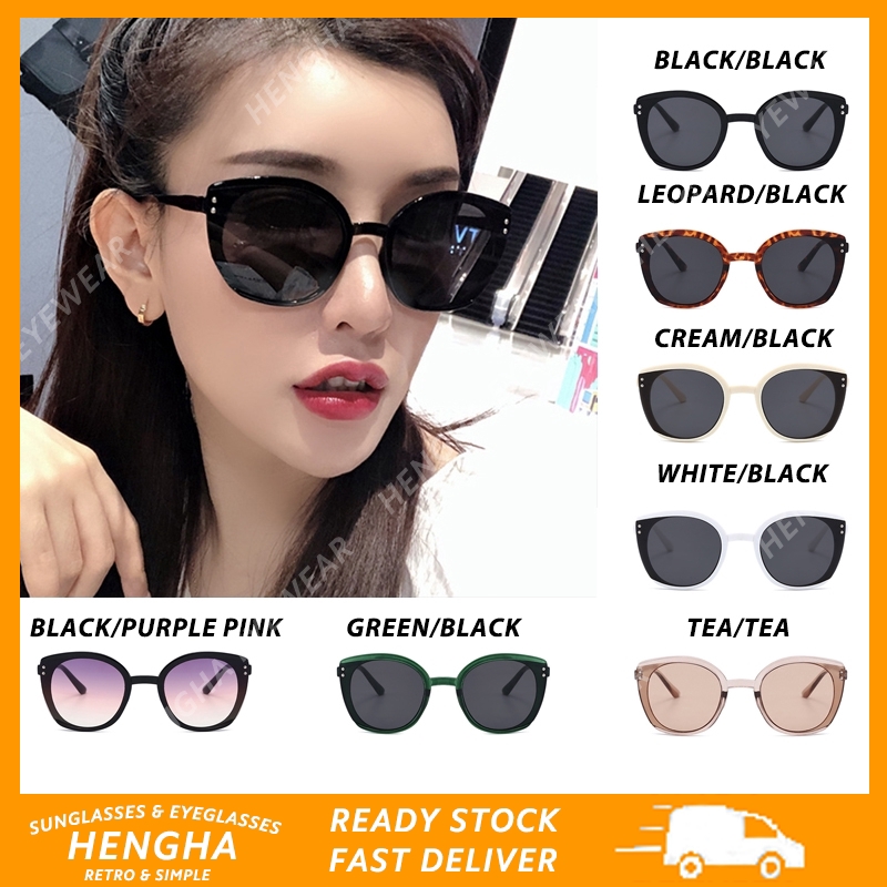 (Hàng Có Sẵn) Kính Mát Tròn Chống Tia Uv400 Phong Cách Hàn Quốc