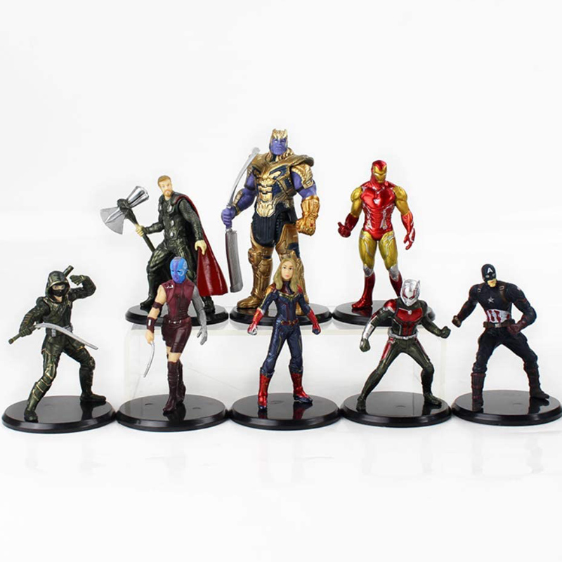 Bộ Sưu Tập Búp Bê Nhân Vật Siêu Anh Hùng (8 Cái)