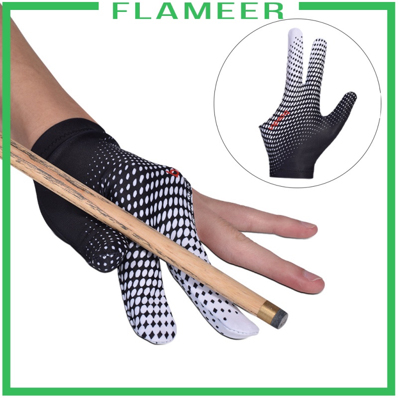 Portable Billiard Gloves Left/Right Hand Unisex Universal 3 Fingers Show Gloves Shooters Snooker Cue One Size Sport Mitts Indoor Game Kit