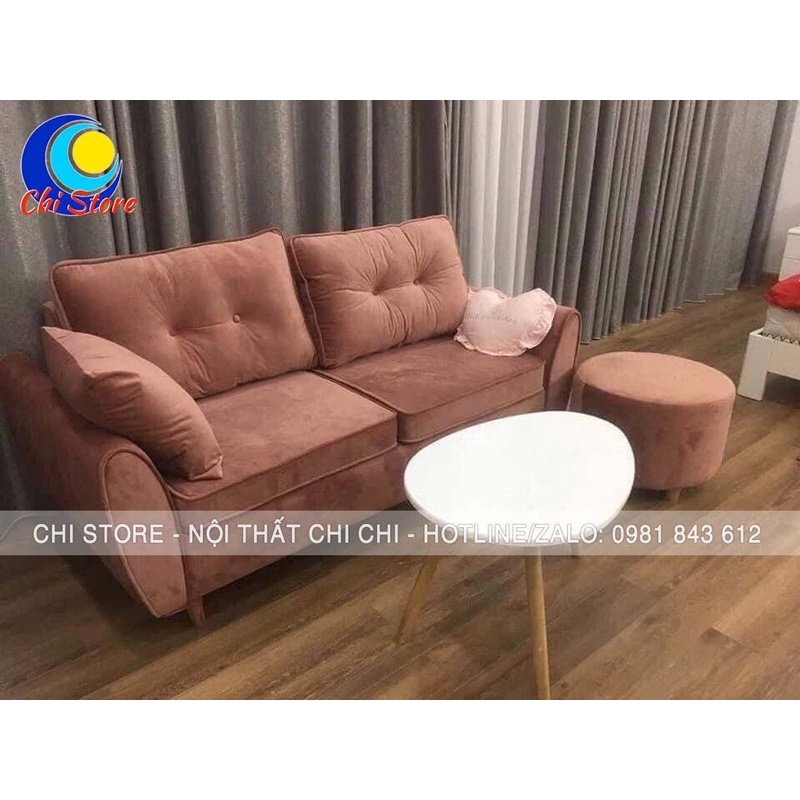 Ghế Sofa Phòng Khách Nhún Kèm 2 Gối Sang Chảnh, Ghế Dài Ngồi Chờ Tại Shop