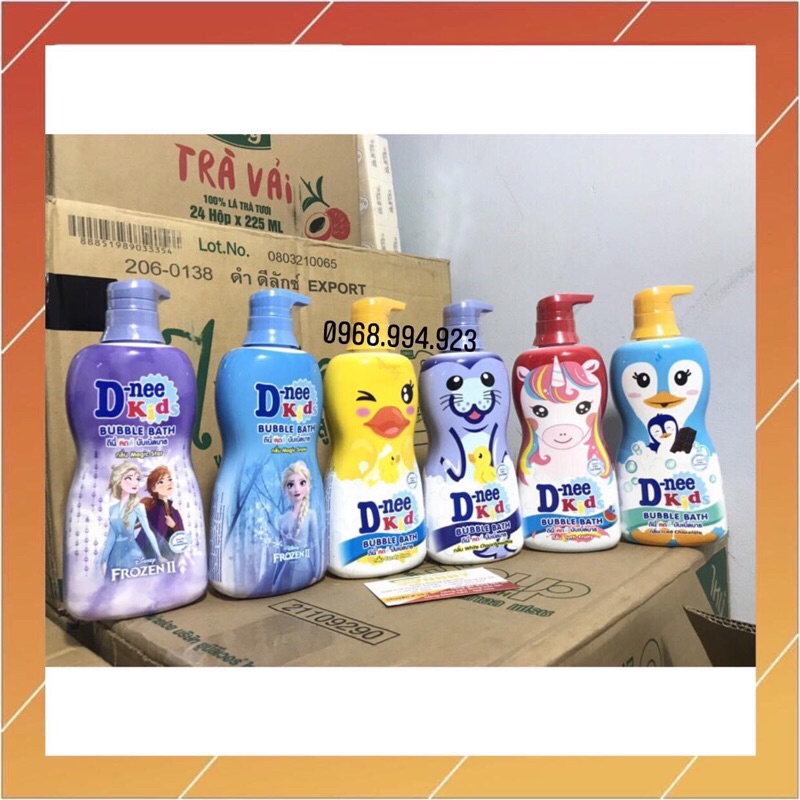 SỮA TẮM BÉ DNEE KIDS THÁI LAN  400ml hình thú (vàng)