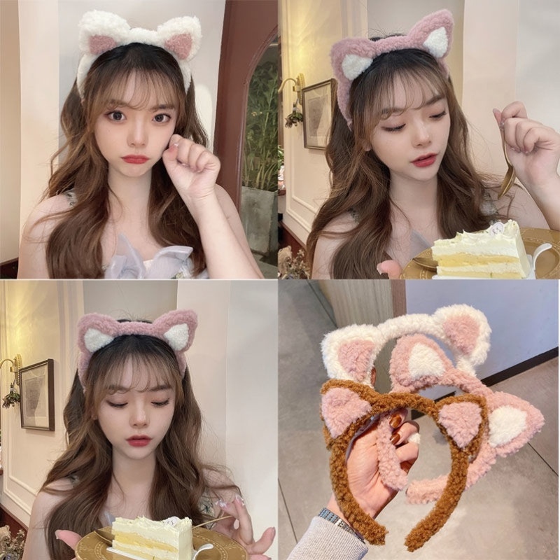 Băng đô tai mèo dễ thương phong cách Hàn Quốc