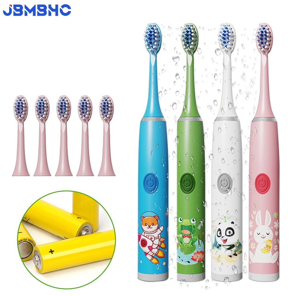 Bàn Chải Đánh Răng Điện Sonic Rung Tự Động Mềm Mại Tiếng Ồn Thấp Chống Thấm Nước Cho Bé