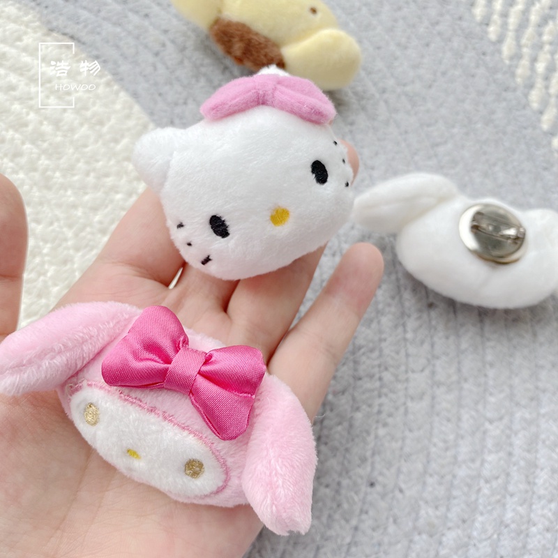 Ghim Cài Quần Áo / Túi Xách Hình Melody Cinnamon Pudding Dog Kuromi Xu Hướng