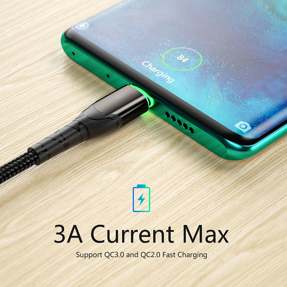 Dây Cáp Sạc Nhanh Cổng Usb Loại C 3a Cho Samsung Xiaomi Usb C Qc 3.0 2.0