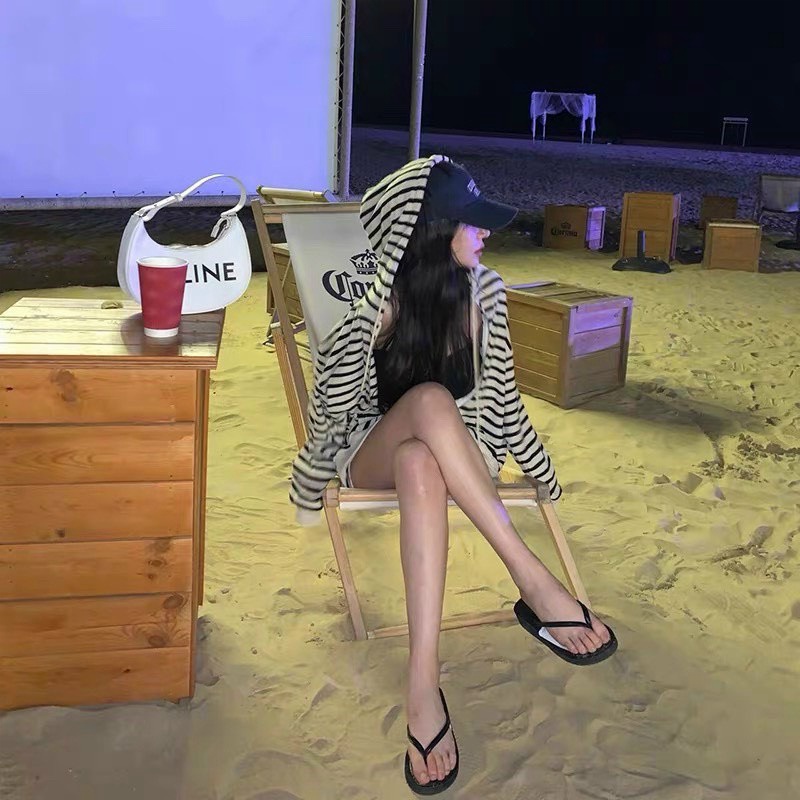 (HCM) ÁO KHOÁC NỈ SỌC TRÙM MŨ - THỜI TRANG CỰC HOT , PHONG CÁCH SIÊU HOT CHO CÁC CHỊ EM KOKO MI FASHION