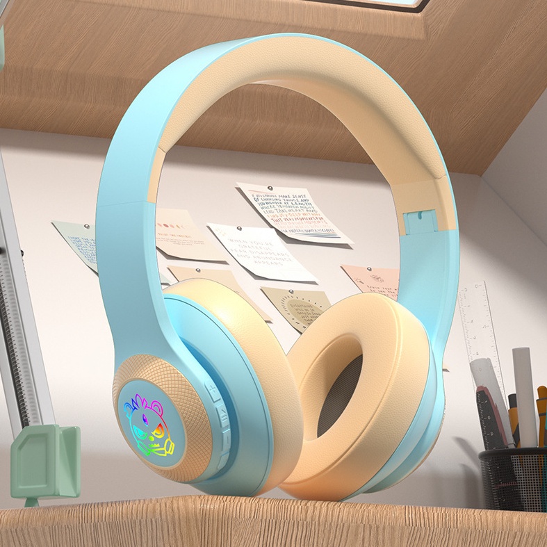Tai Nghe Chụp Tai Gaming Bluetooth 5.0 E79 Thiết Kế Thể Thao Năng Động, Chống Ồn Cực Tốt