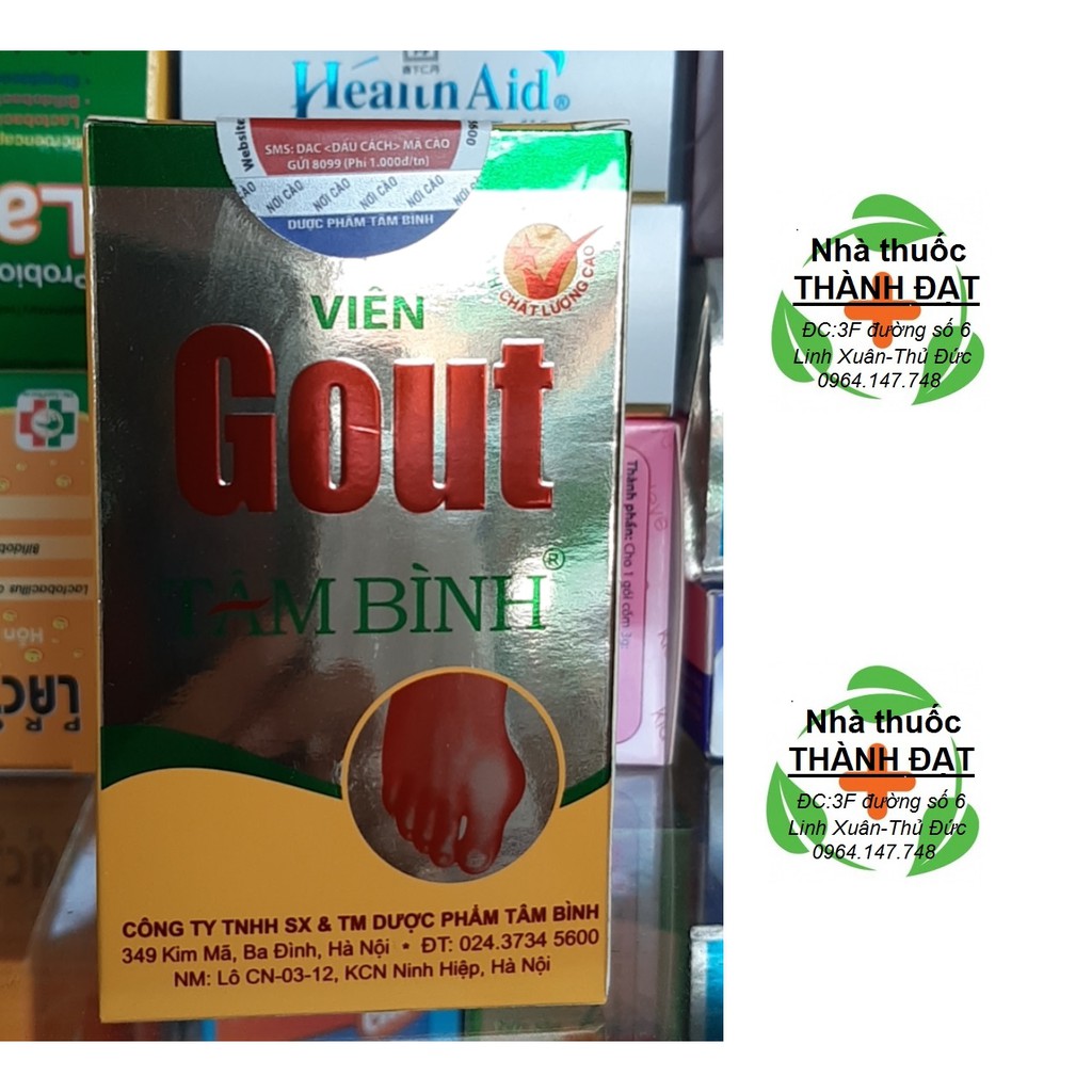 VIÊN GOUT TÂM BÌNH lọ 60 viên