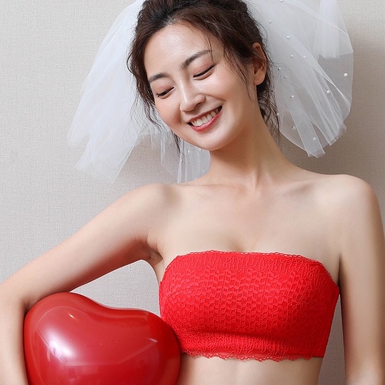Áo Bra Nữ Ren Hoa Không Dây Có Móc Cài TTK025 Áo Bra ren hoa không dây cài sau siêu đẹp