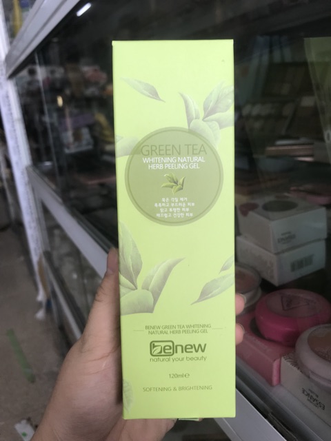 (Giá sỉ ) Tẩy da chết trà xanh cao cấp Hàn Quốc Benew Green Tea Peeling Gel (120ml)