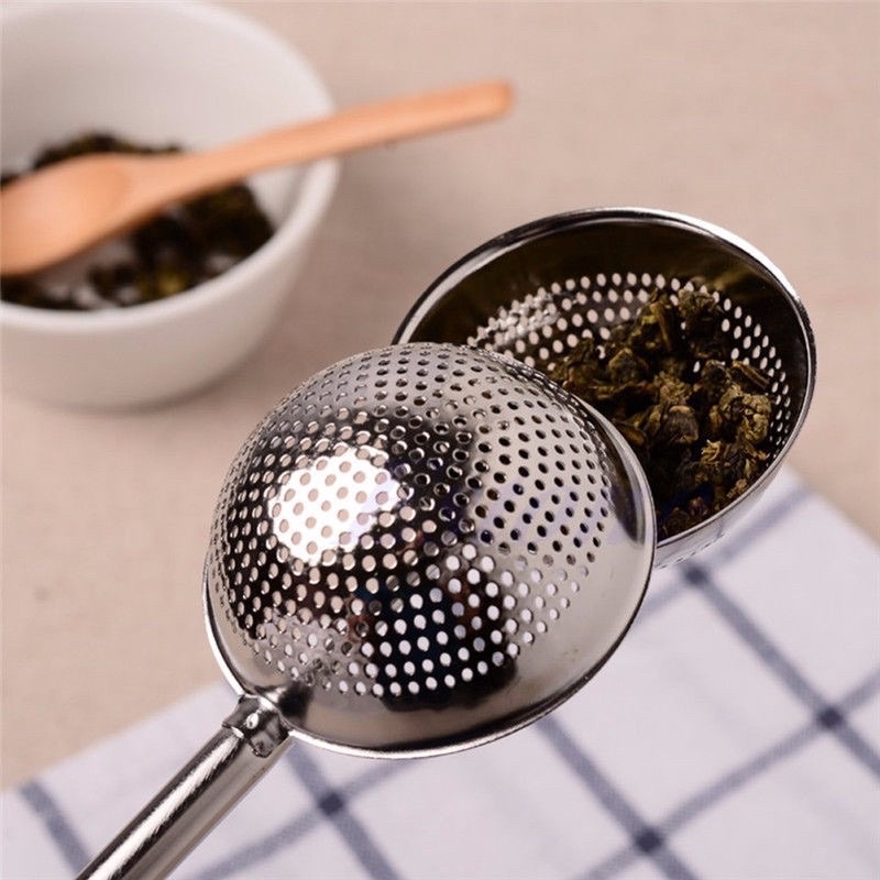 Dụng Cụ Lọc Trà Hình Quả Cầu Bằng Thép Không Gỉ