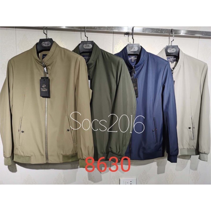 Áo Khoác Gió Nam Trung Niên Quảng Châu lót lụa 2 lớp mỏng nhẹ siêu đẹp hàng có sẵn tặng bố biếu ông