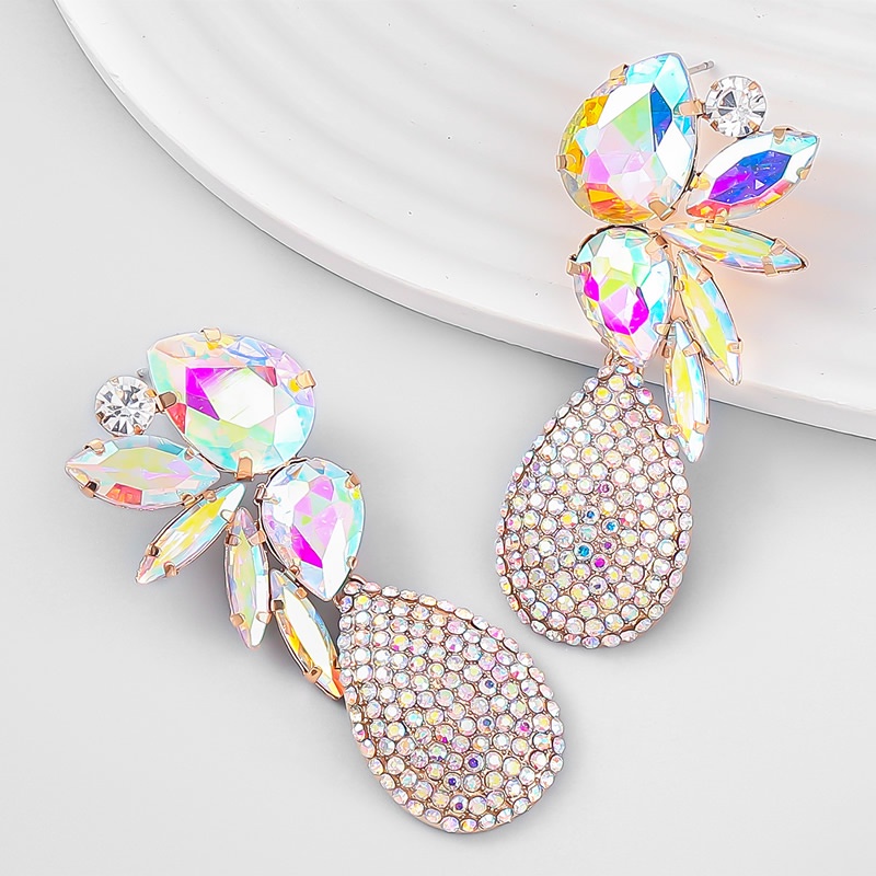 Khuyên tai Pinkdudu PD693 hợp kim nhiều lớp đính đá phong cách boho thời trang cho nữ