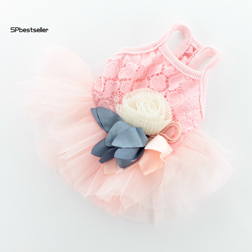 Đầm Lưới Không Tay Co Giãn Đáng Yêu Dành Cho Cún Cưng