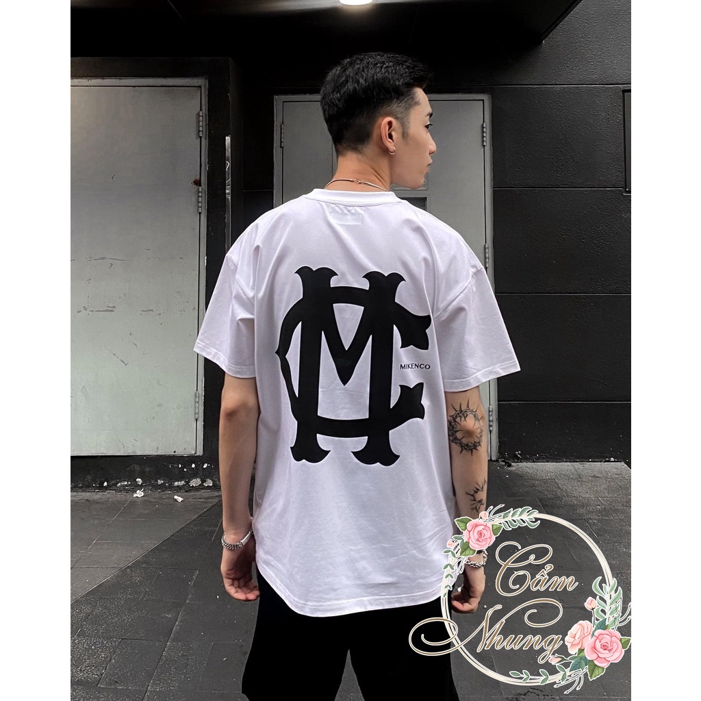 Áo Thun Tay Lỡ MIKENCO Chữ Lồng In Trước Sau -CAMNHUNG Áo Thun Nam Nữ Unisex Hot Hit
