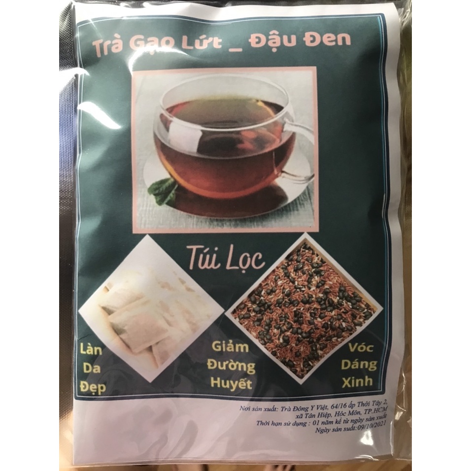Trà Gạo Lứt Đậu Đen, Túi Dùng Thử - 10 Túi Lọc