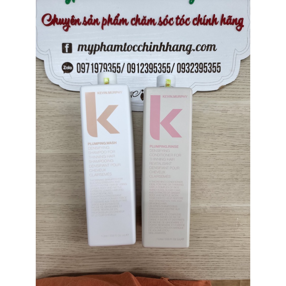 DẦU GỘI XẢ CHO TÓC ÍT, MỎNG, RỤNG KEVIN MURPHY PLUMPING 1000ML