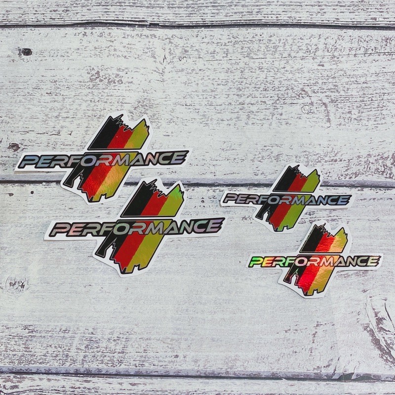 Tem sọc cờ ý PERFORMANCE New dạng 7 màu Crom bao đẹp- chất- xịn (1 cặp) | BigBuy360 - bigbuy360.vn